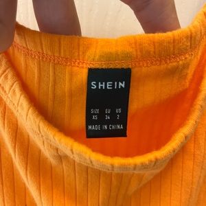 SHEIN extra small orange dress
